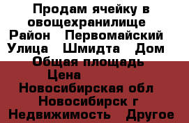Продам ячейку в овощехранилище › Район ­ Первомайский › Улица ­ Шмидта › Дом ­ 10 › Общая площадь ­ 3 › Цена ­ 80 000 - Новосибирская обл., Новосибирск г. Недвижимость » Другое   